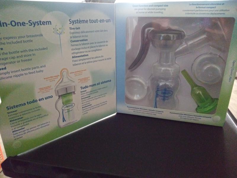Dr. Brown's™ Silicone One-Piece Breast Pump with Anti-Colic Options+™  Bottle (4 oz/120 mL) and Travel Bag