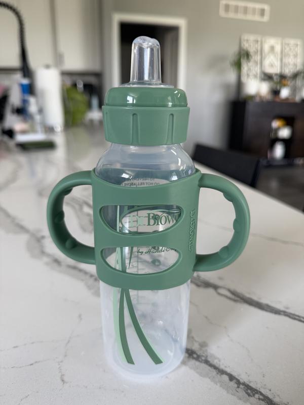 Dr. Brown's Milestones Narrow Sippy Spout Bottle with Silicone Handles