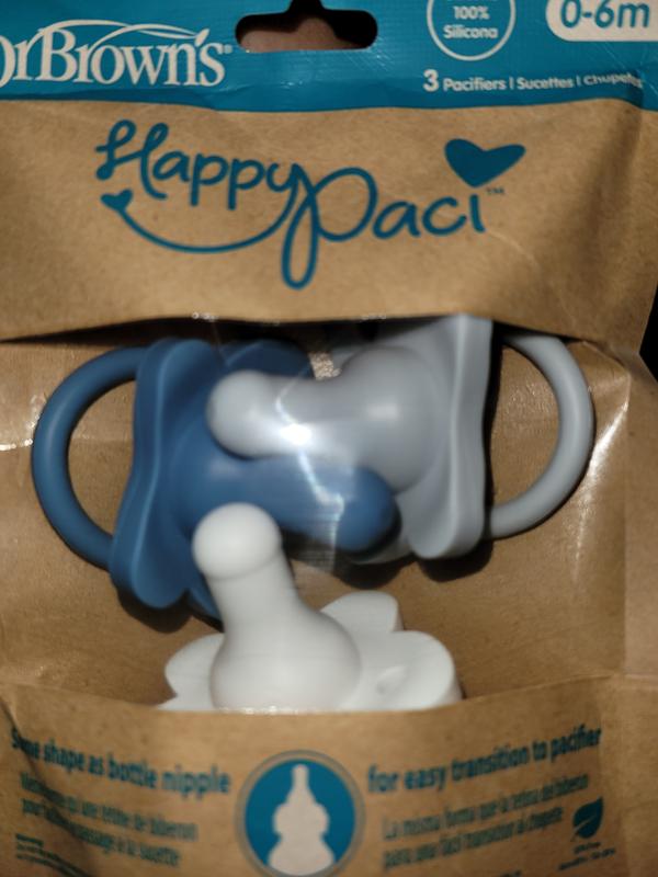 Dr. Brown's® HappyPaci™ 3Pack Silicone Pacifiers Bed Bath and Beyond