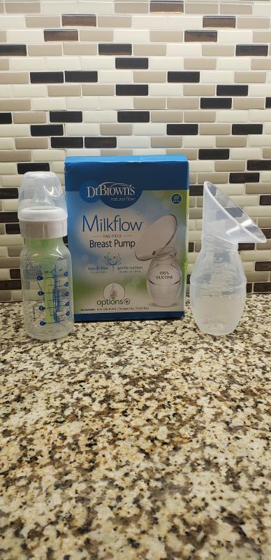 Dr. Brown's Natural Flow MilkSPA Breastmilk and Bottle Warmer with Silicone  One-Piece Breast Pump Breast Milk Catcher & Travel Bag, 4oz Anti-Colic