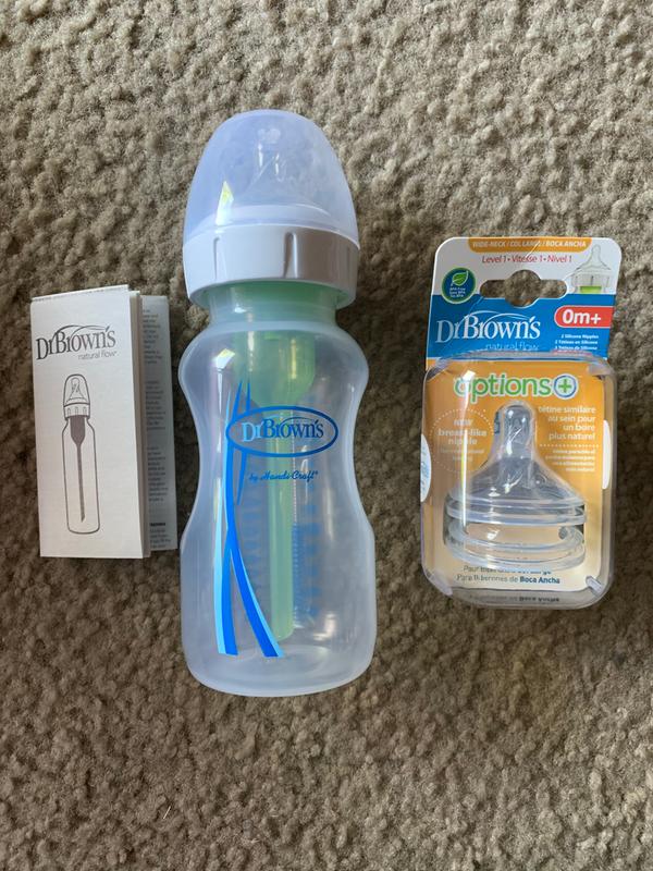 Monmartt - Dr Brown's Natural flow wide-neck Bottle Newborn Feeding Set The  Dr. Brown's Natural Flow Wide-Neck Baby Bottles offer a wonderful feeding  experience with innovative vent technology. Dr Brown's bottles use