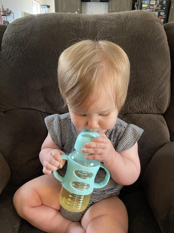 Dr. Brown's® Milestones™ Wide-Neck Sippy Straw Bottle with Silicone Handles,  9oz/270mL