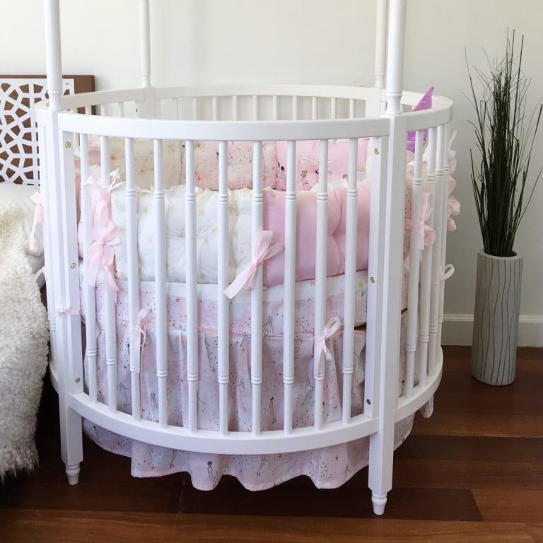 Round cribs store for babies