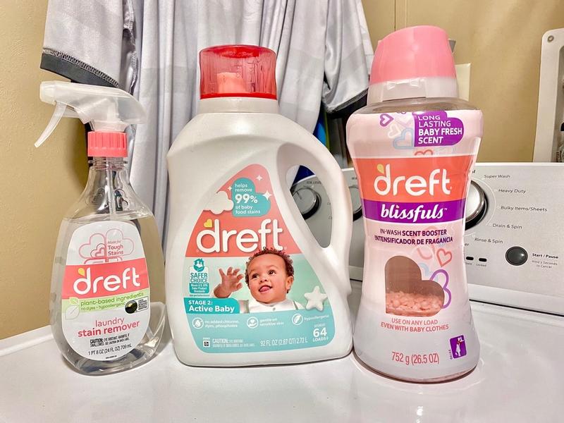Dreft Plant Based Baby Spray and Wash Laundry Stain Remover, Baby