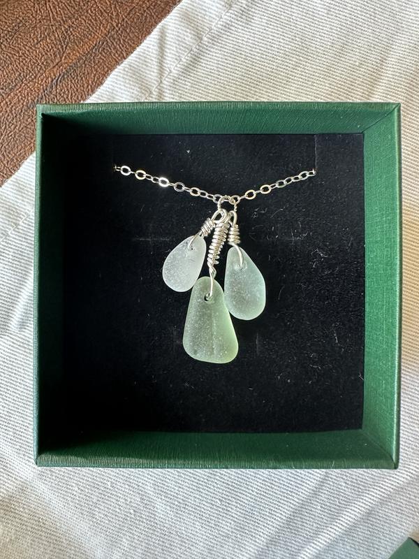 Cascade with seaglass -- went so much quicker than my old drill!