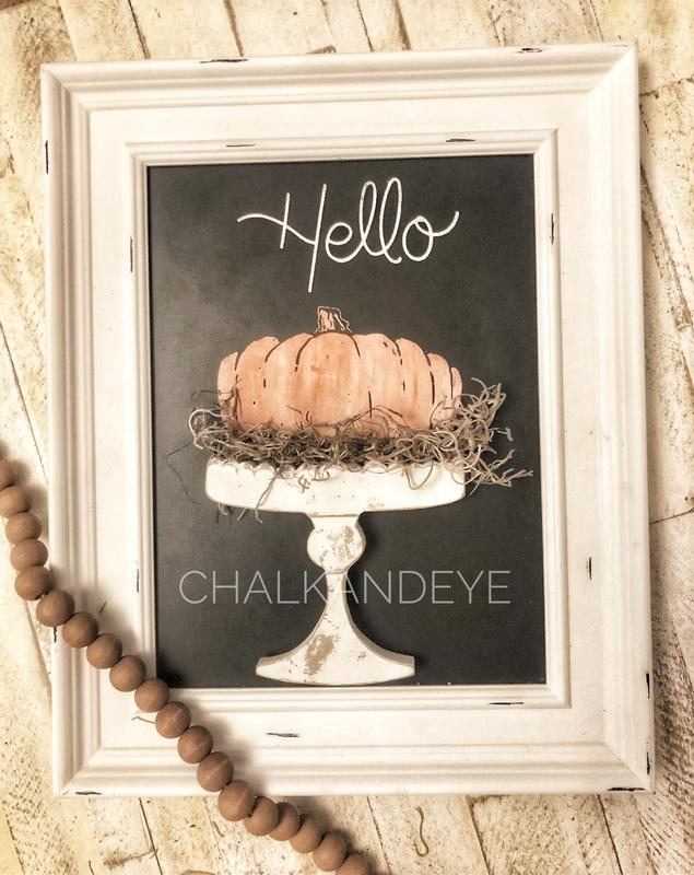 Wooden cutout for pumpkin