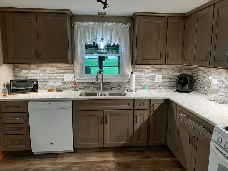 Finished kitchen, no bulkhead