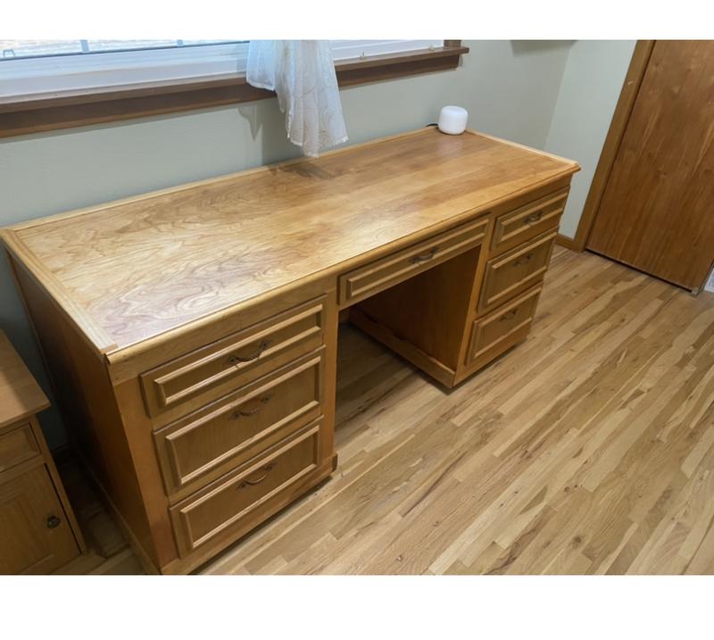 Repaired and repurposed the desk.