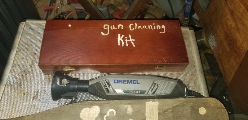 Labeled  my gun cleaning kit!