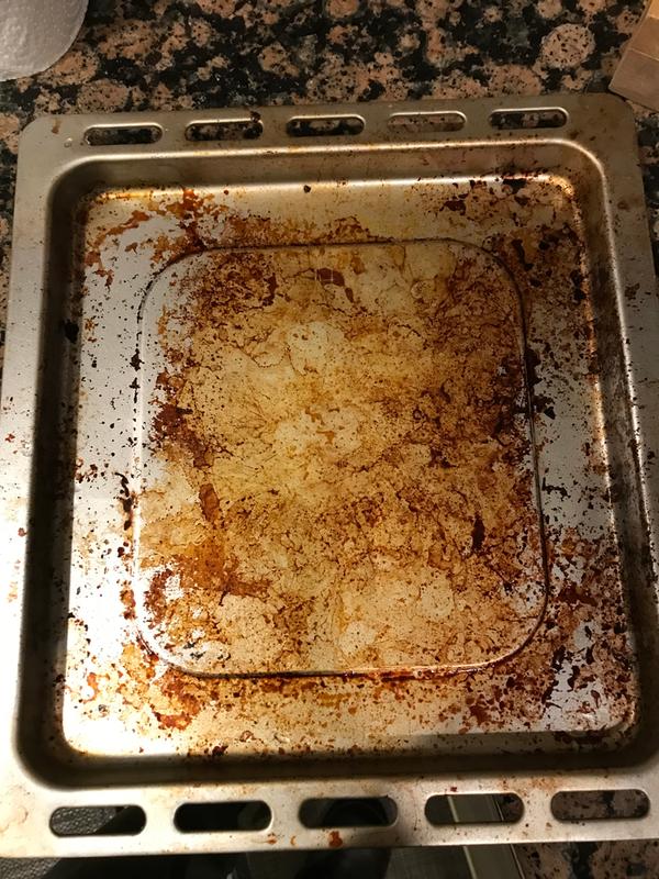 After a couple minutes you can see it is making progress that hand scrubbing never did!