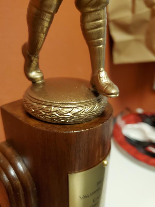 Pot metal work ing, in Restoration.