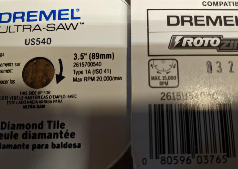 Dremel us540 deals