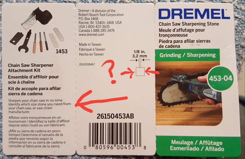 for Dremel 1453 Chainsaw Sharpening Attachment