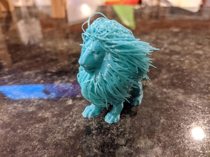 Does a perfect job in Bridging loooong lines! Such as this Hairy Lion model.