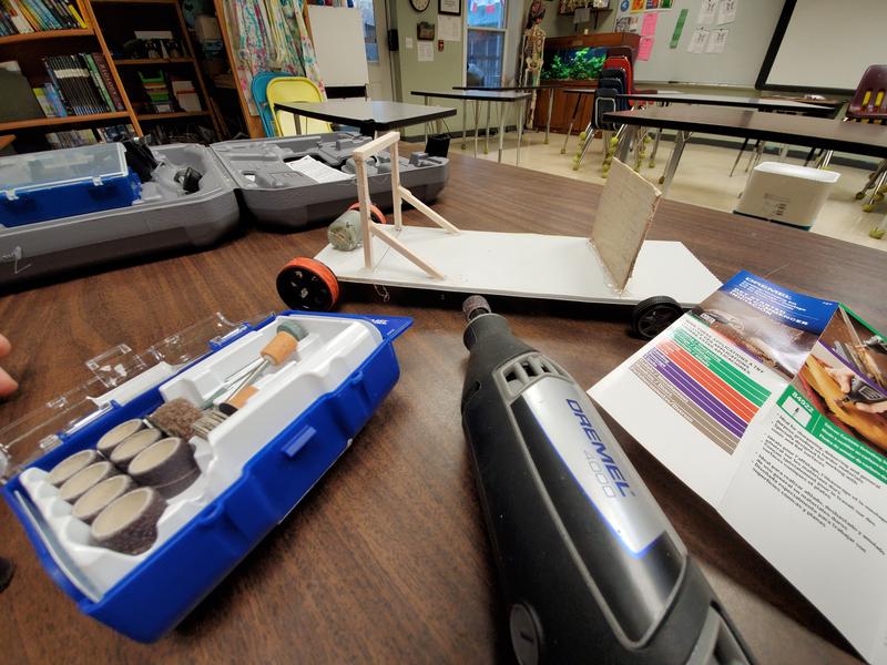 Model solar design and build in progress