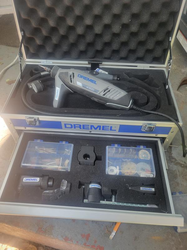 Dremel 4300-5/40 High Performance Rotary Tool Kit with LED Light and Dremel  Flex 