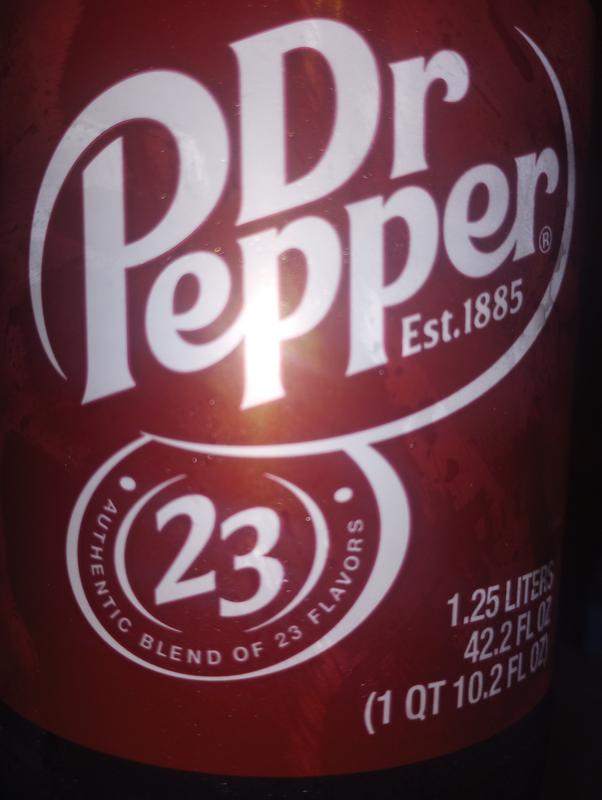 1.25 liters Dr pepper
