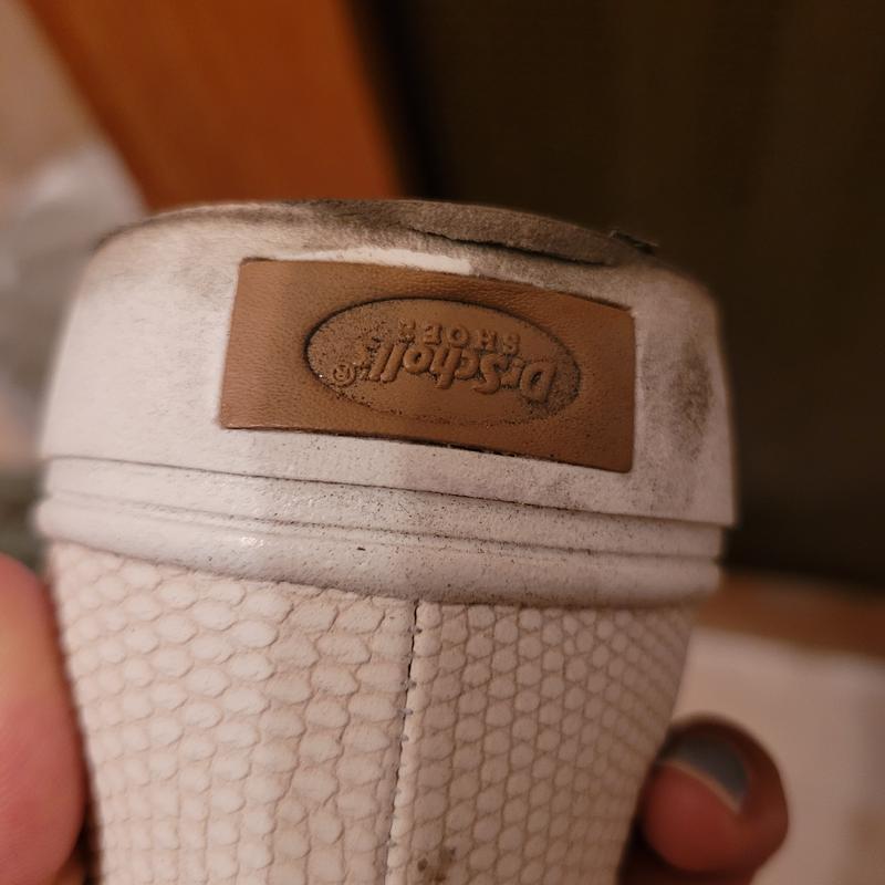 Customer photo for "Highly disappointed soles disintegrate immediately"
