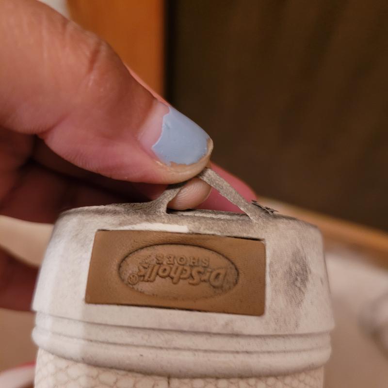 Customer photo for "Highly disappointed soles disintegrate immediately"