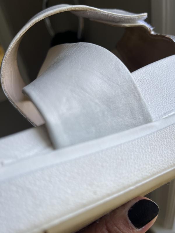 White wearing away leaving a grey