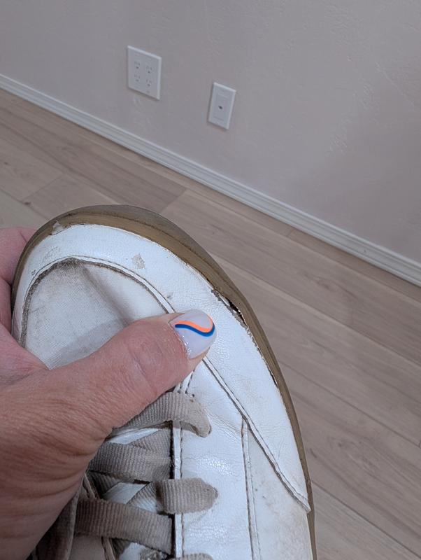 Detached from rubber sole