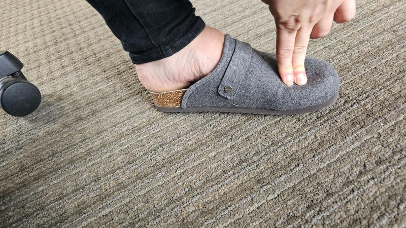 This is where my toe is