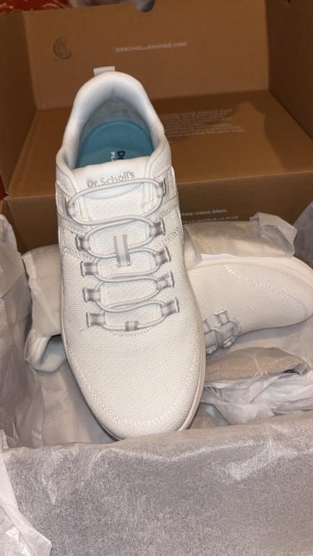 Dr. Scholls Women's White Feel Good Plantar Fasciitis Sneaker