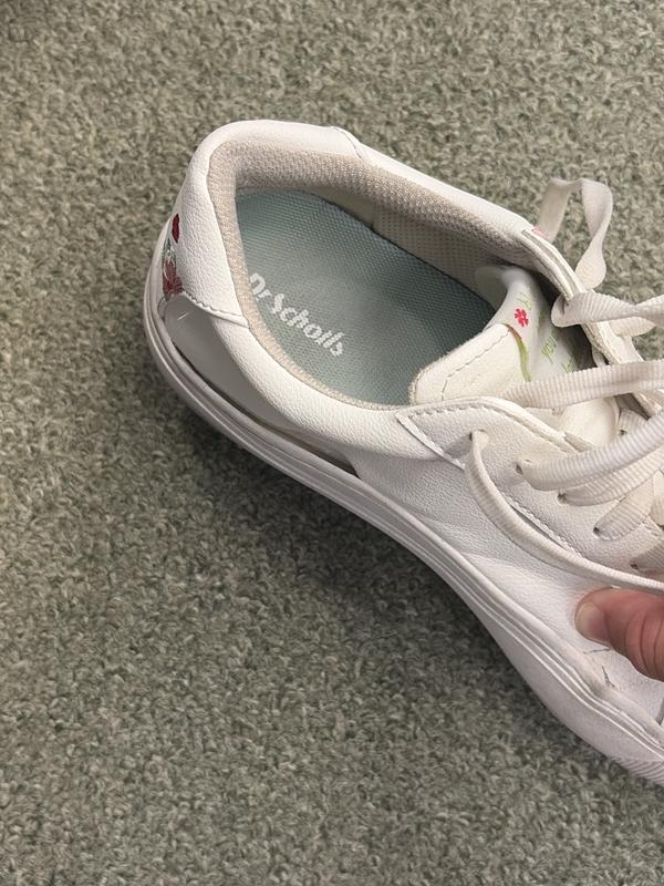 Rubber separated from shoe