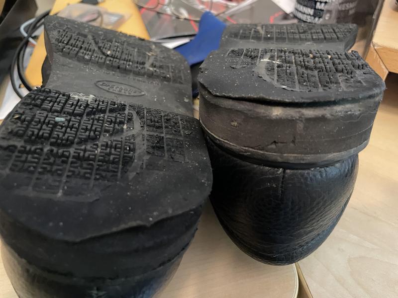 front almost as bad as back. Pretty even failure in materials