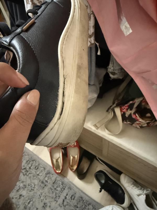 Photo of side seam broken