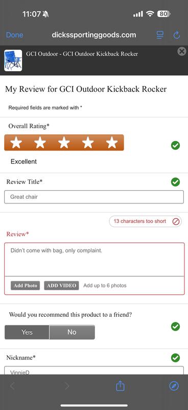 Photo submitted with review of product