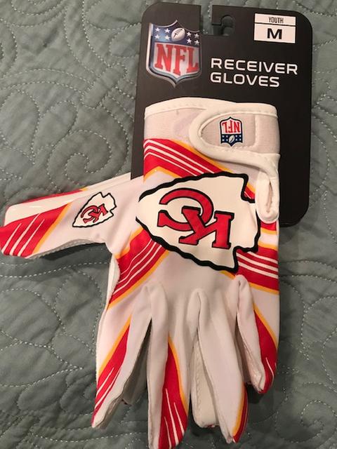 Franklin Youth Kansas City Chiefs Team Logo Receiver Gloves Dick s Sporting Goods