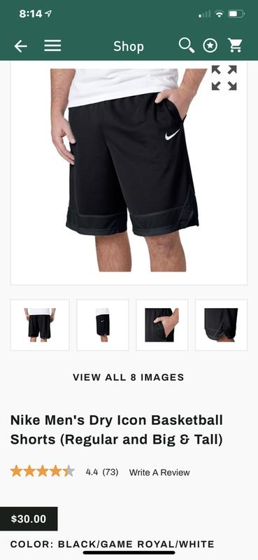 nike men's dry icon basketball shorts