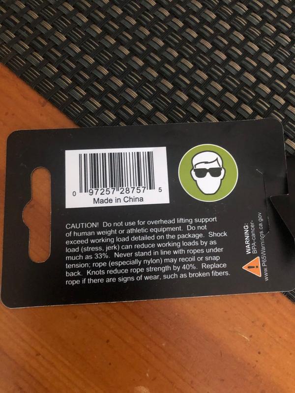 Photo submitted with review of product