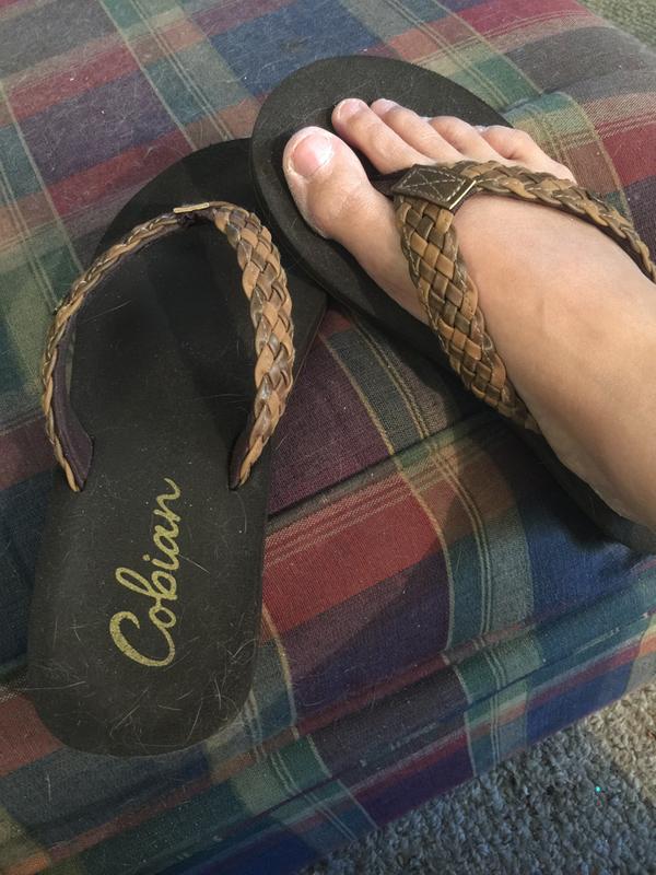 cobian braided flip flops