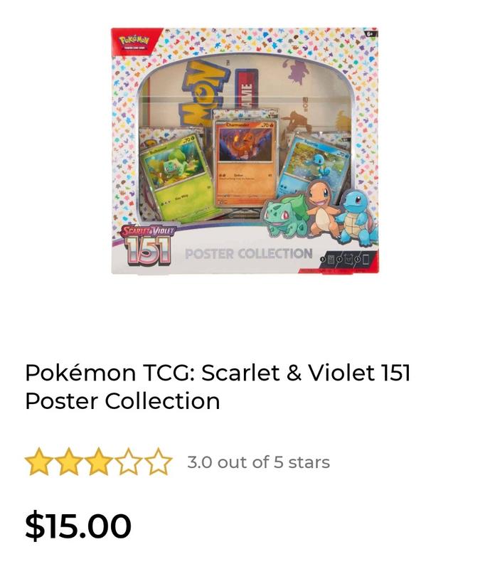 Pokémon TCG 151 Poster Collection Box