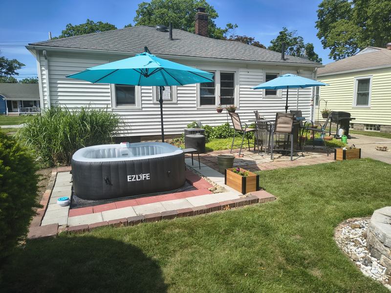 EZLife 6-Person Inflatable Square Spa | Dick's Sporting Goods