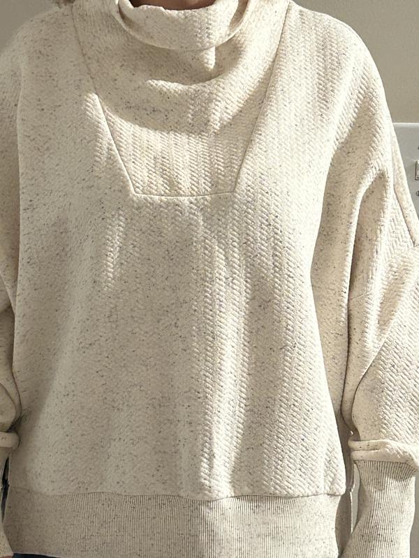 CALIA Women's Elevate Herringbone Funnel Neck