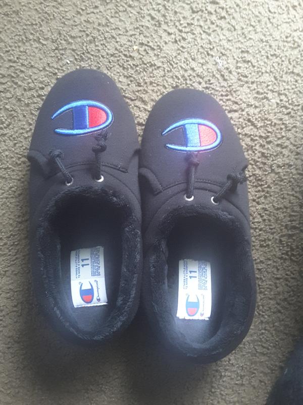 champion slippers blue