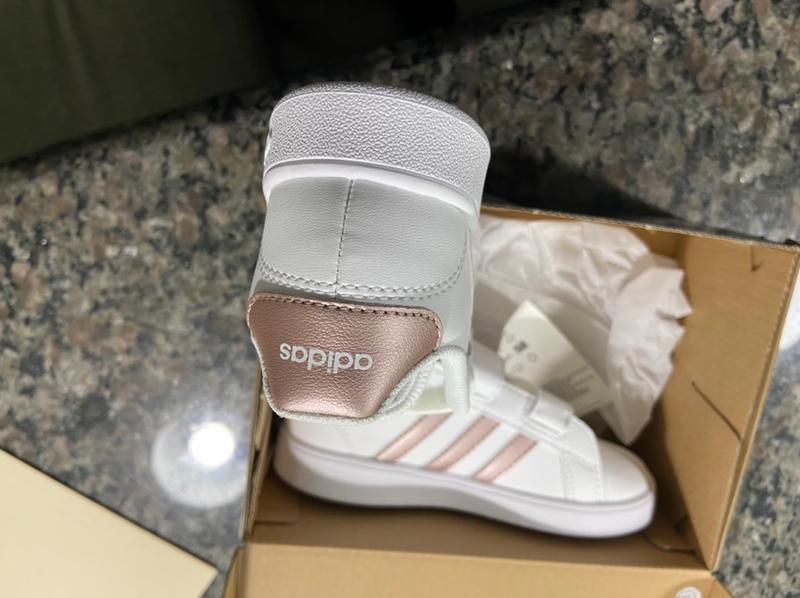 adidas grand court women's rose gold