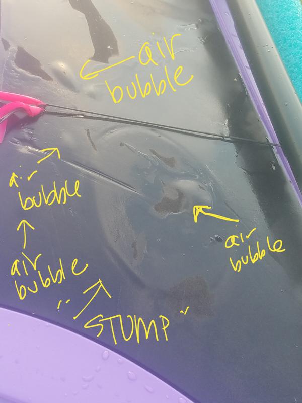 Photo submitted with review of product