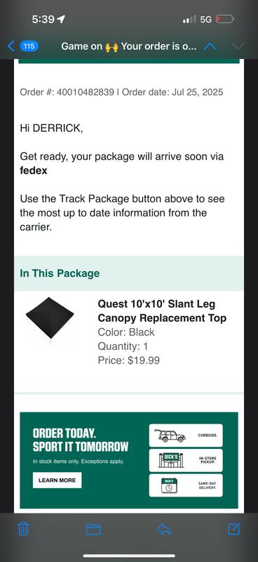 Photo submitted with review of product