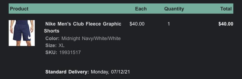 Photo submitted with review of product