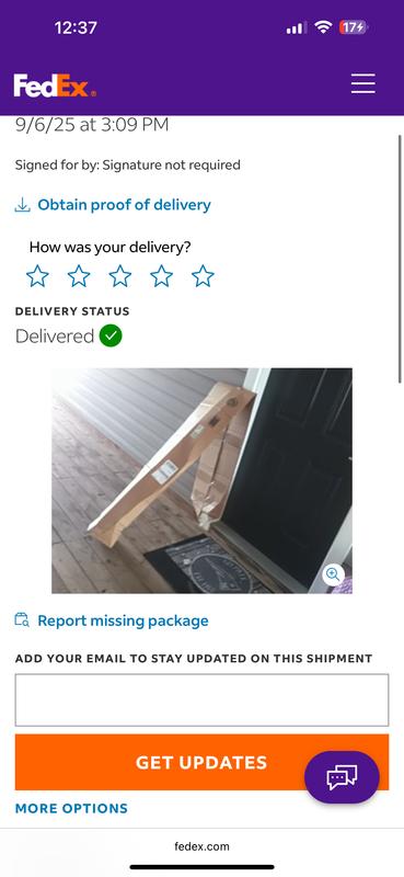Photo submitted with review of product