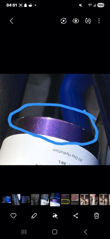 Photo submitted with review of product