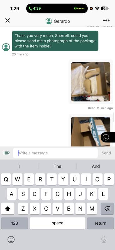 Photo submitted with review of product