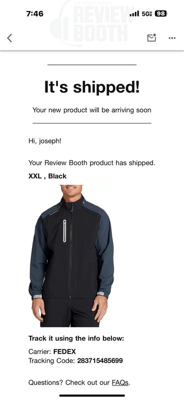 Photo submitted with review of product