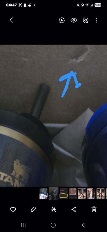 Photo submitted with review of product