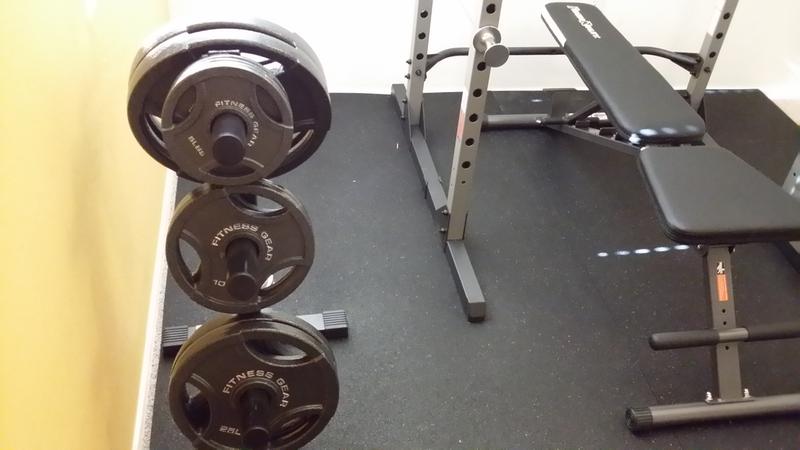 used 45 lb weight bar