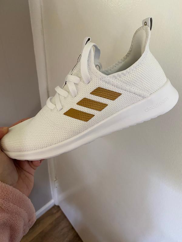 adidas cloudfoam black and gold